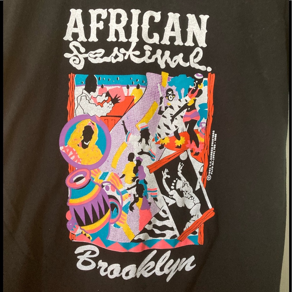 Vintage Brooklyn African Festival 1994 T-Shirt  Size M  (Single Stitch)